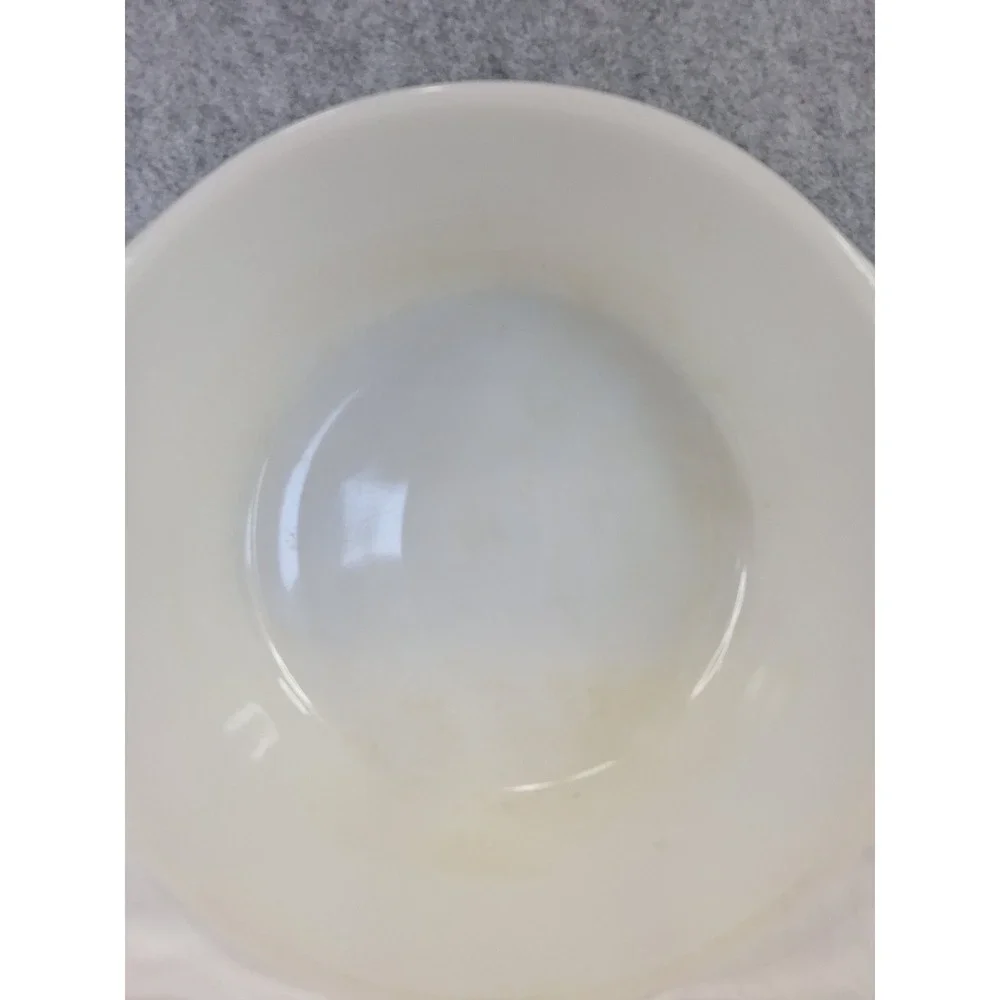 VINTAGE White MCM 2 Qt Milk Glass Baking & Serving Casserole Dish GLASBAKE J-514